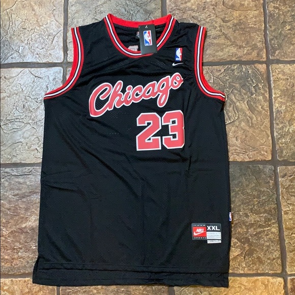 jordan black bulls jersey